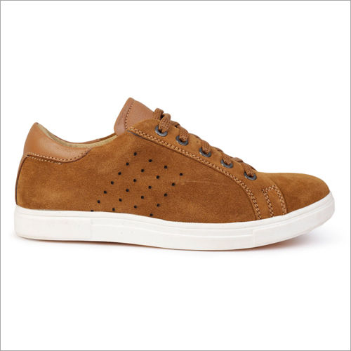 Mens Suede Wagon Tan Casual Shoes