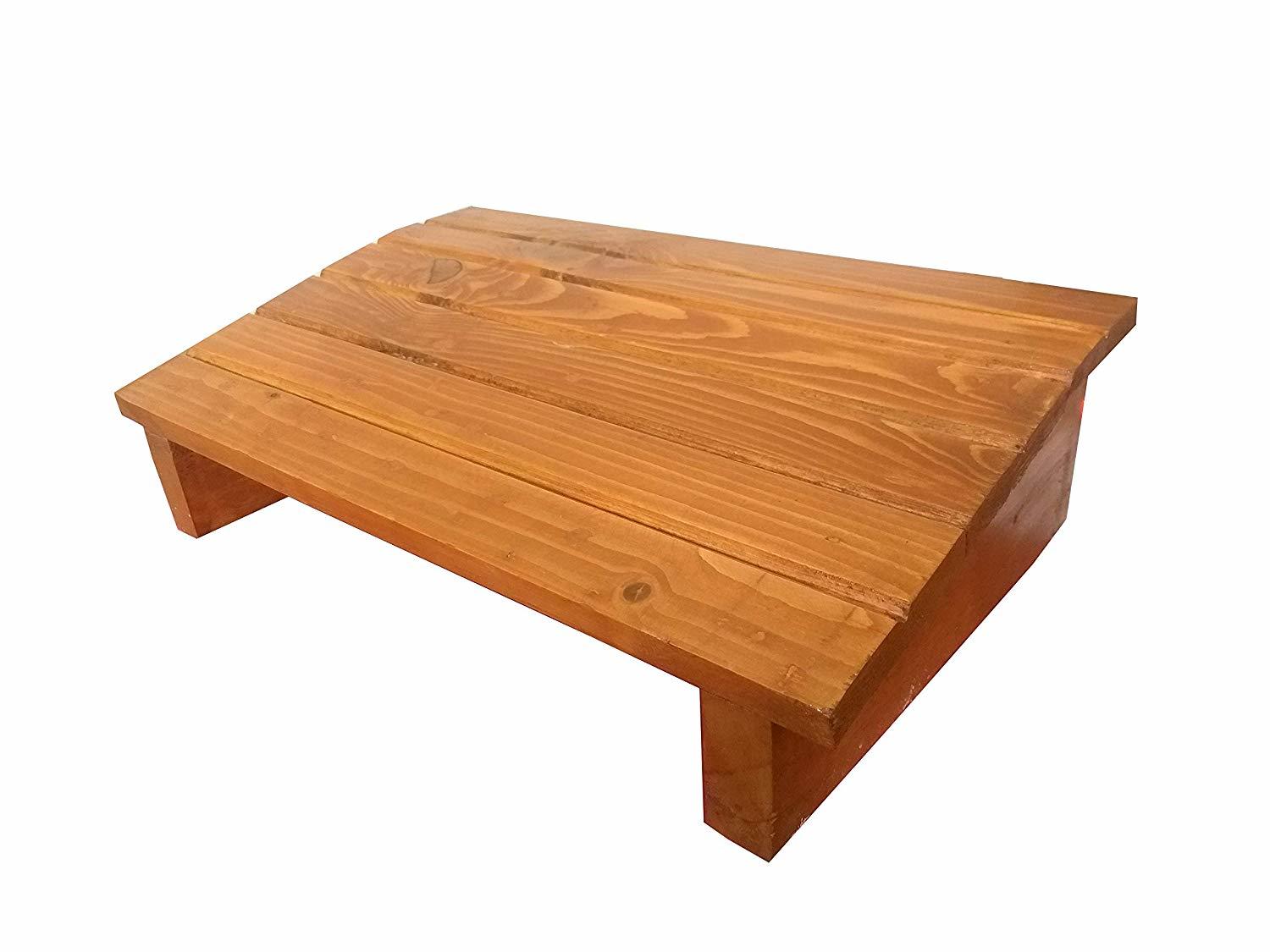 Natural Wood footrest for Office and Home Sanushaa