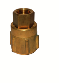 Lpg Lot Adaptor - Brass Material, Horizontal Style, Golden Color | Quick Release Coupling, Leak Proof Connection For Effective Fluid Flow