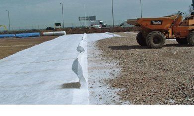 Non Woven Pp - Polyester Slope Stabilization Geotextile  For Erosion Control - Style: Without Handle