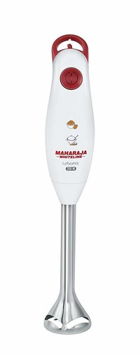 Maharaja Whiteline Turbomix King 350-Watt Hand Blender (White and Red)