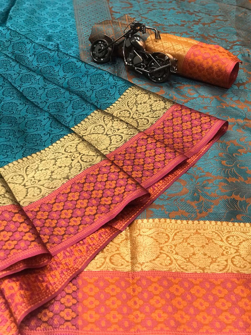 ZOYA weaving Kora muslin silk saree