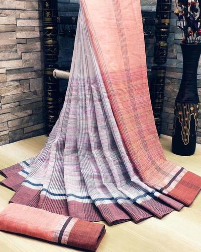 Alekhi soft Linen cotton saree