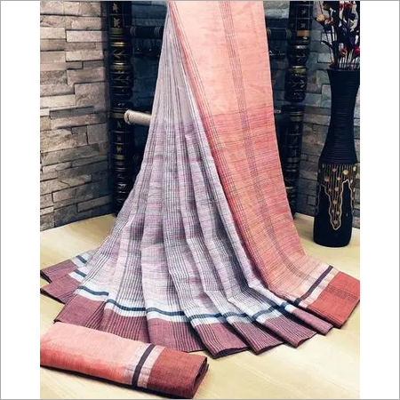 Alekhi soft Linen cotton saree