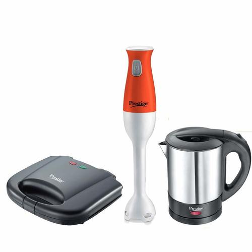 Prestige Breakfast Set PBS 01 - Electric Kettle, Sandwich Toaster and Hand Blender, Black By MATRIX INNOVATIVE SERVICES INDIA PRIVATE LIMITED
