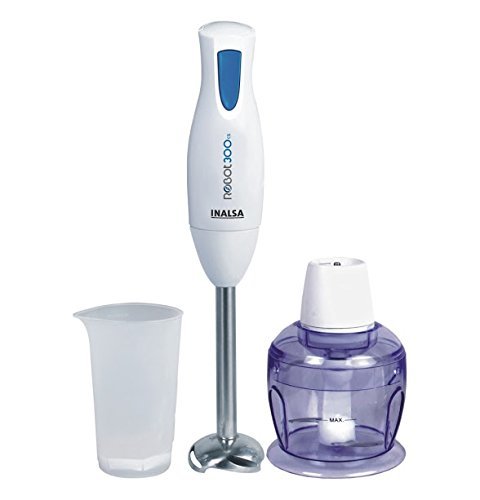 Inalsa Robot 300CS 300-Watt Hand Blender (White)