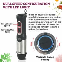 Inalsa Hand Blender Robot INOX 1000 Watt