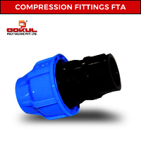 Pp Female Threaded Adapter - Pp Material, Size 20-110 Mm, Black And Blue Color | Weather Proof, Breakage Resistant, High-pressure Female Connection