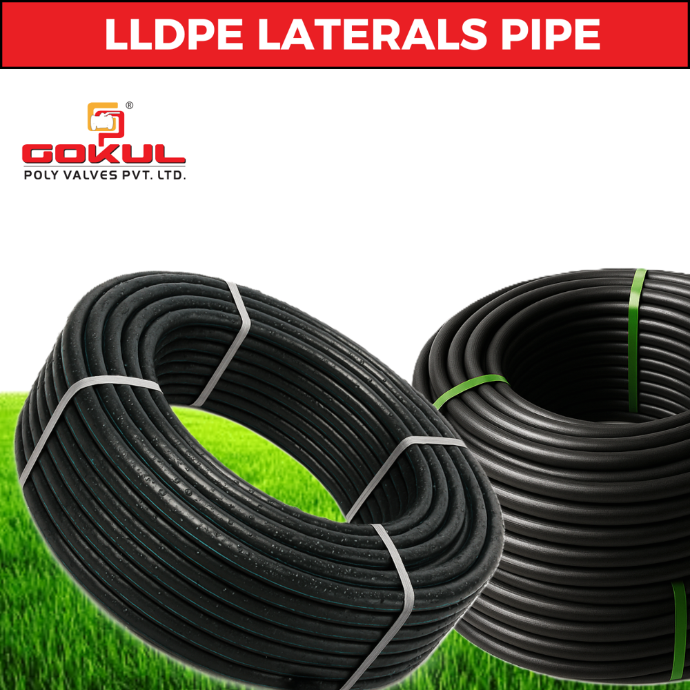 Drip Irrigation Pipe - UV Resistant Linear Low-Density Polyethylene, 12mm Diameter, Black Color, 300m Length | Flexible Design, Compatible with Emitters and Sprays