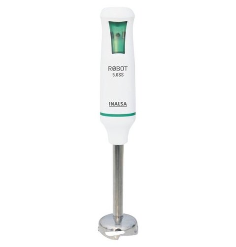 Inalsa Robot 5.0 SS 500-Watt Hand Blender with 2 Year Warranty (White/Green)
