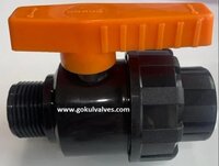Black Male And Female 32 Mm Single Union Ball Valve