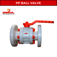 PP Flange End Ball Valve