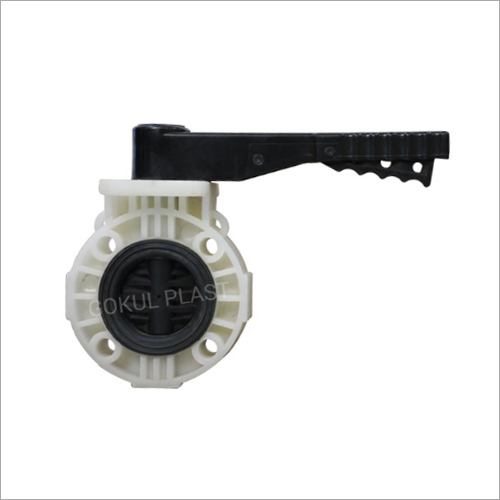 12-315 MM Wafer Type PP Butterfly Valve