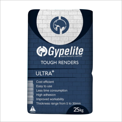 Wall Tough Renders - 25 kg Bag Moisture Resistant and High Abrasion Durable Coating Thick Application Range of 5-30mm