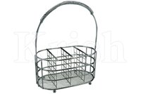 Wire Cutlery Caddy with Handle
