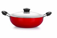 Nirlon Non Stick 3 Piece Combo Set Aluminium Red & Black