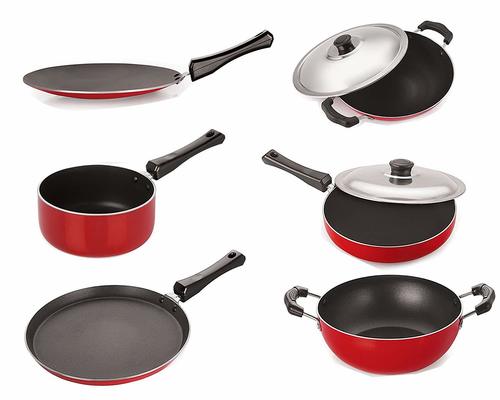 Nirlon Gas Compatible Non-Stick Aluminium Cookware Set