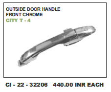 Outer Handle Chrome City T-4 Front (Cinew)