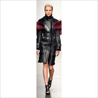 Ladies Full Length Leather Skirt