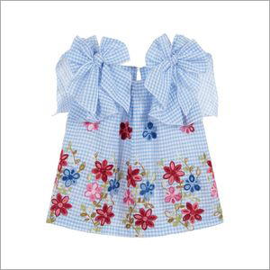 Kids Floral Printed Top with Bows