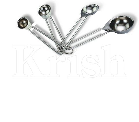 Wire Handle Measuring Spoons Set - Color: As Per Requirement