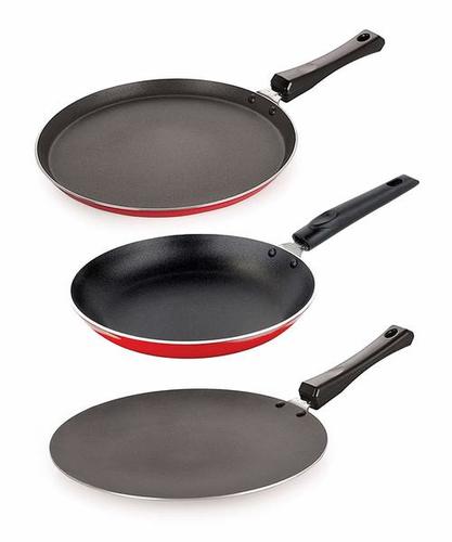 Nirlon Non-Stick Aluminium Cookware Set, 3-Pieces