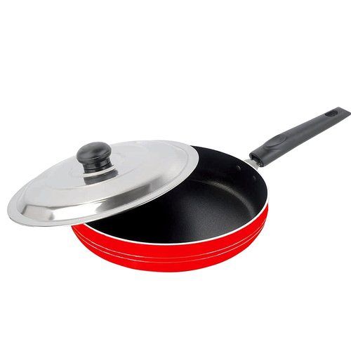 Nirlon Classic Range Non Stick Aluminium Fry Pan with Stainless Steel Lid