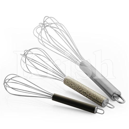 Whisk Color With Ss Pipe Handle & Hook - Color: Silver