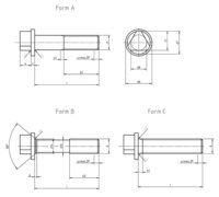 DIN 22424A  Triangle head bolts