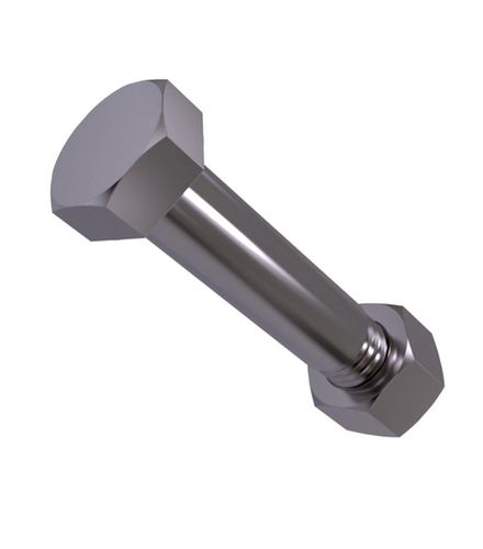 DIN 7968 Hexagon fit bolts with hexagon nut By FASTNERS INDIA