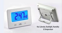 White Digital Table Clock