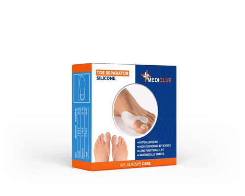 Toe Separator With Finger Support