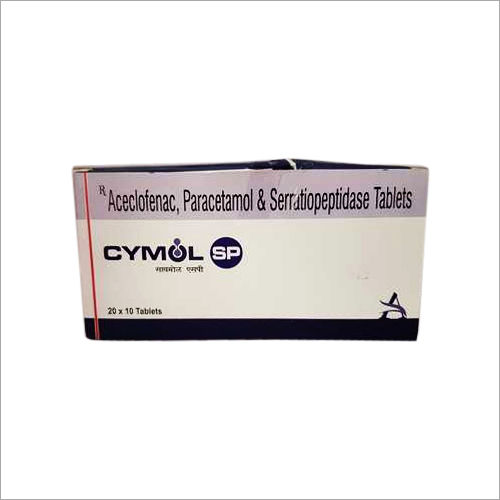 Aceclofenac Paracetamol And Serratiopeptidase Tablets General Medicines