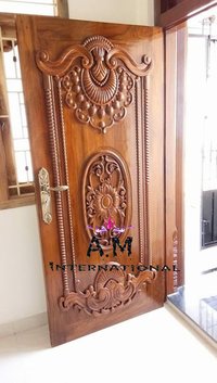 Handmade Carved Wooden Door