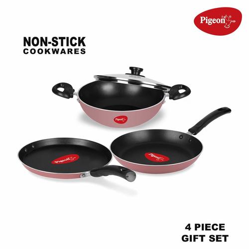 Pigeon by Stovekraft Basics Aluminium Nonstick Cookware Set