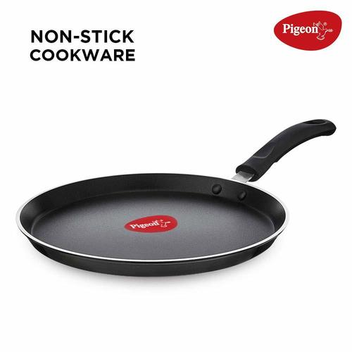 Pigeon by Stovekraft Special Non-Stick Aluminium Flat Tawa, 280mm, Black