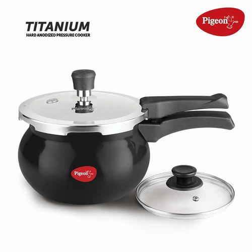Titanium Hard Anodised Aluminium Handi Pressure Cooker