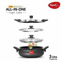 Pigeon By Stovekraft Belita Hard Anodized Super Cooker Set