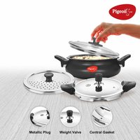 Pigeon By Stovekraft Belita Hard Anodized Super Cooker Set