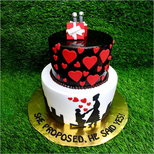 Couple Heart Cake Two – Nisha Cake Studio