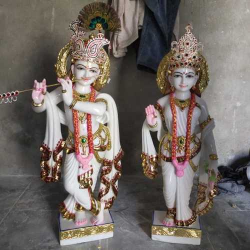 Marble Radha Krishna Moorti