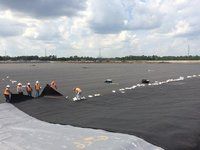 Hdpe Geomembrane Canal Liner  For Rivers Ponds Thickness: 1 To 7 Mm