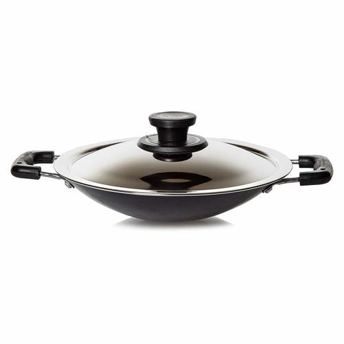 Pigeon by Stovekraft Non-Stick Appachetty with Lid, 20cm, Black