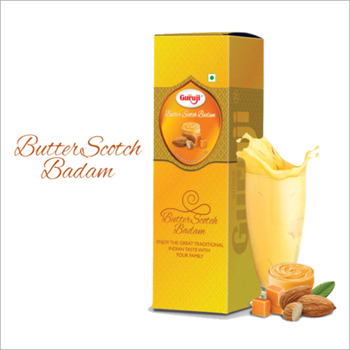 Butterscotch Badam Kesar - Nutritionally Rich Drink with Butter and Almonds | Refreshing Summer Beverage with Distinct Flavor and Aroma