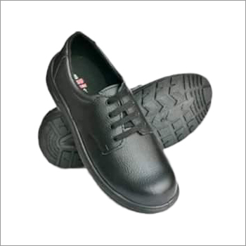 Mens Leather PVC Safety Shoes