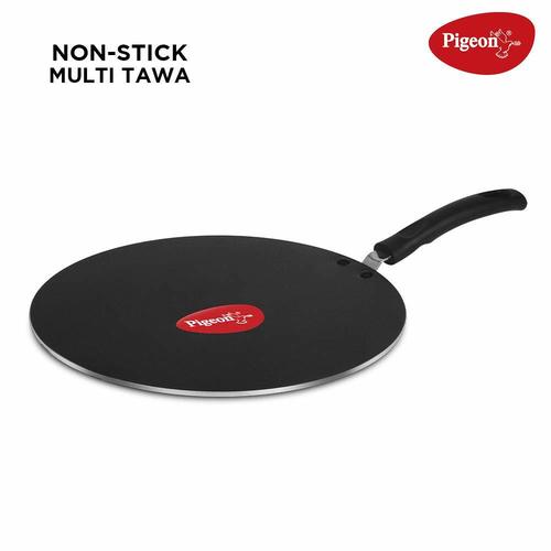 Pigeon by Stovekraft Non-Stick Multi Tawa, 31cm,Black
