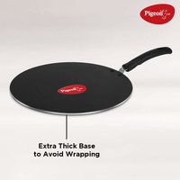 Pigeon by Stovekraft Non-Stick Multi Tawa, 31cm,Black