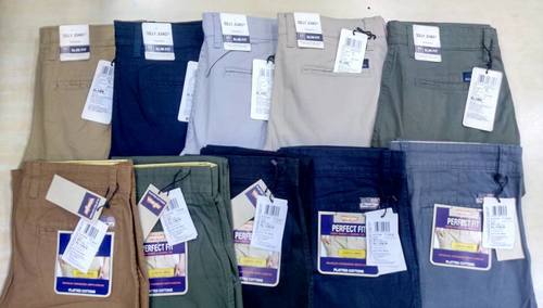 Multiple Shades Surplus Stretchable Branded Trousers With Brand Bill