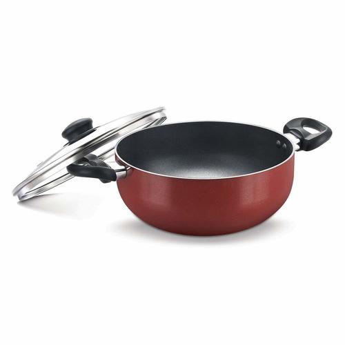 Prestige Omg Dlx Induction Base Non-stick Aluminium Deep Kadai