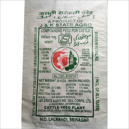 Cattle Feed PP Woven Bags